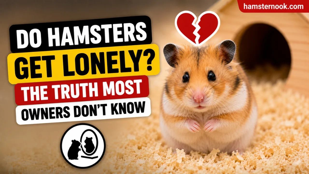 Syrian hamster sitting alone comfortably in a spacious enclosure