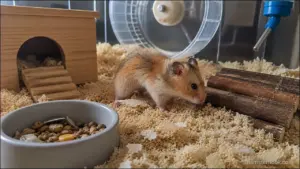 Hamster losing weight with visible body condition changes