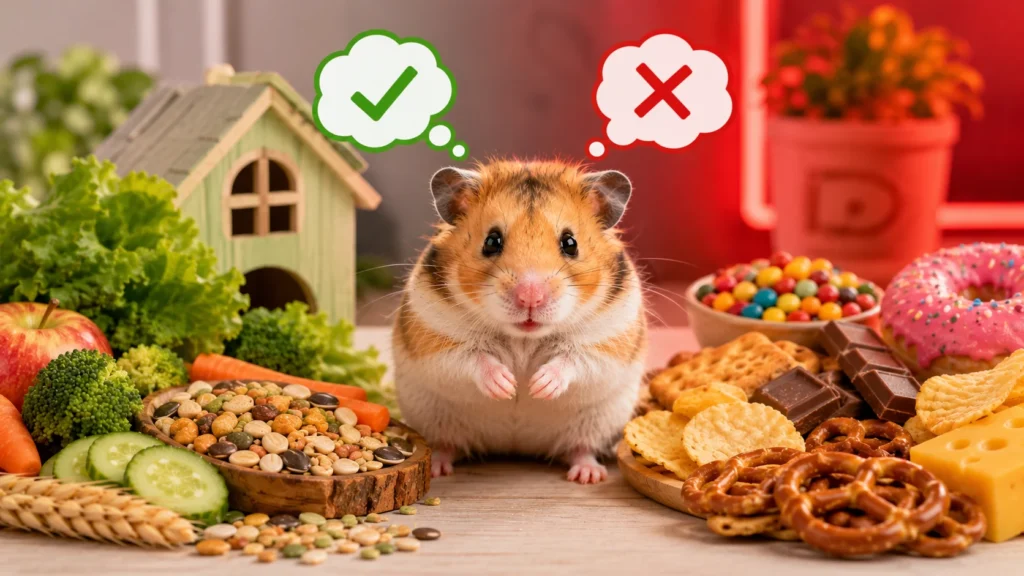 safe and unsafe foods for hamsters