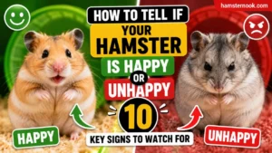 Happy hamster exploring its cage and showing natural behavior