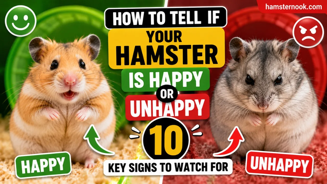 Happy hamster exploring its cage and showing natural behavior