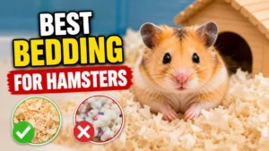 Safe paper bedding setup inside a hamster cage with deep burrowing area