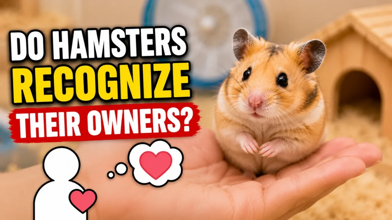Hamster sitting calmly on owner's hand showing trust and recognition