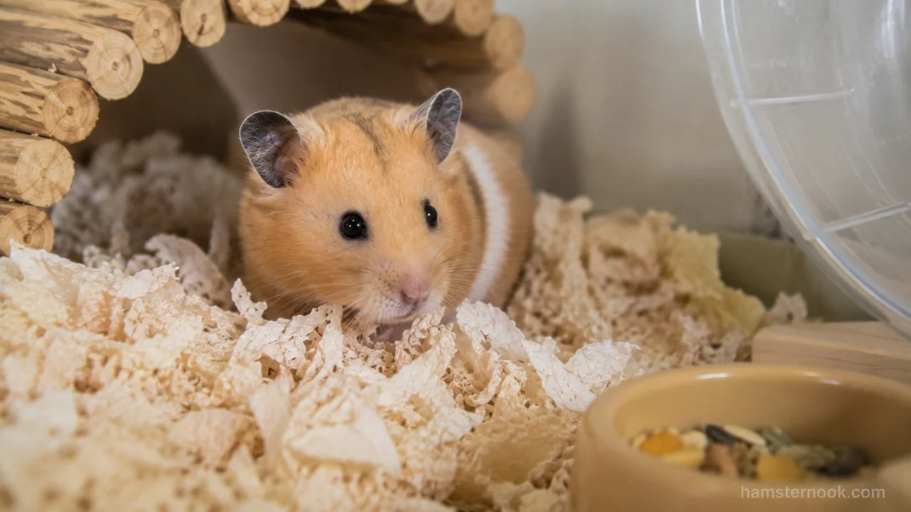 New hamster owner watching a hamster settle into its cage during the first week