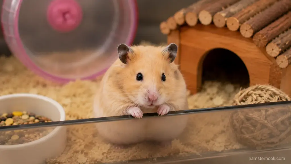 hamster appearing uninterested in exploring its environment