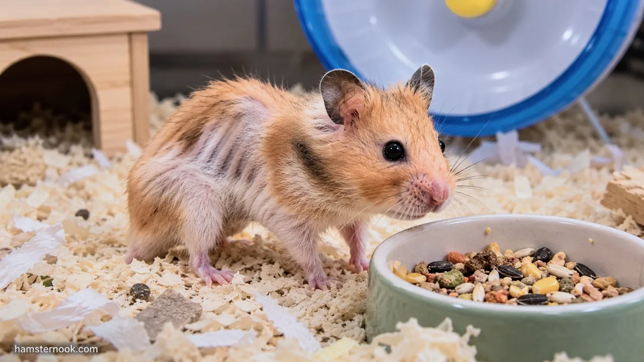 Hamster losing weight despite eating food from its bowl