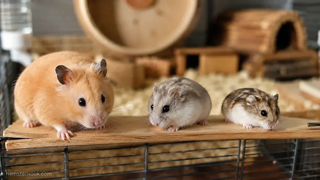 Syrian, Roborovski, and dwarf hamsters compared for escape behavior in secure cages