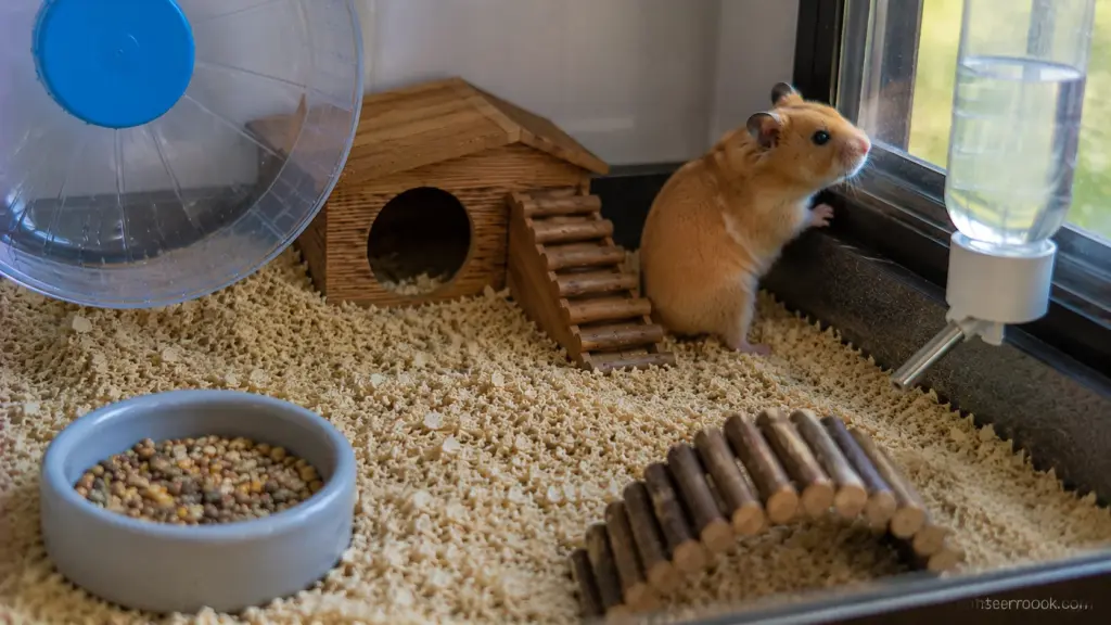 Owner allowing a hamster to approach by choice instead of forcing interaction