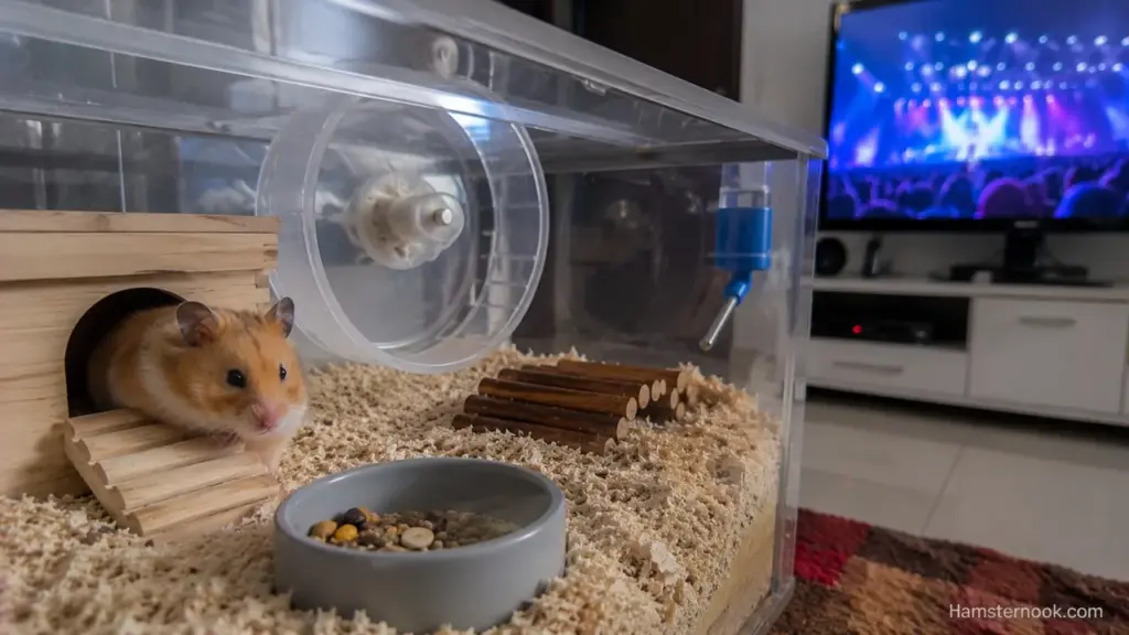 Can Loud TV or Music Stress a Hamster? Signs & Safer Setup