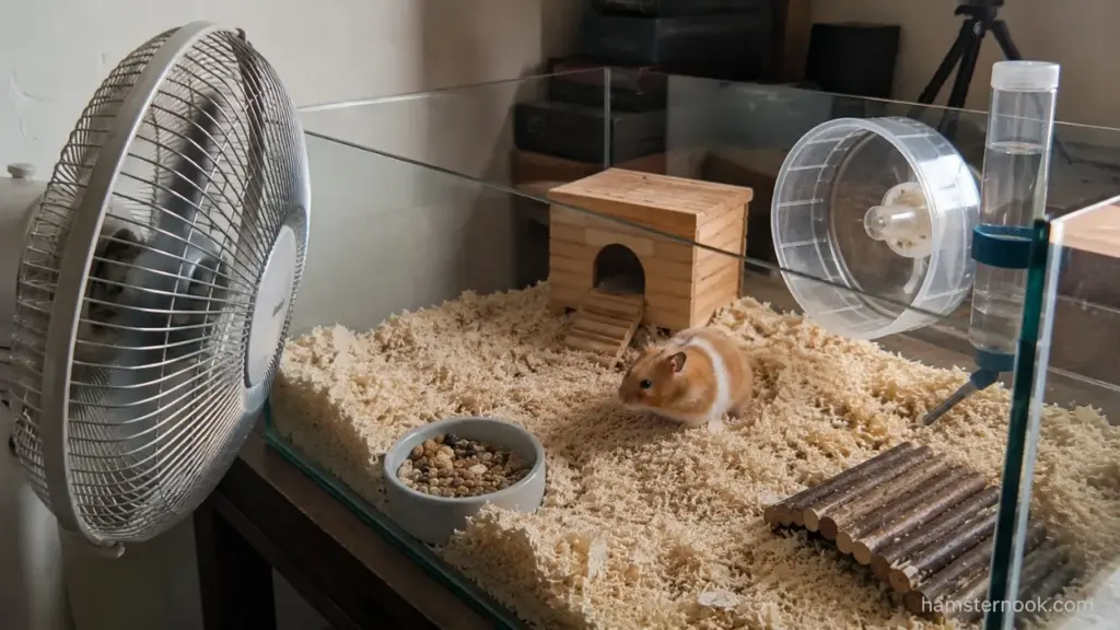 Can a Fan Blow Directly on a Hamster Cage? Safe Cooling Guide